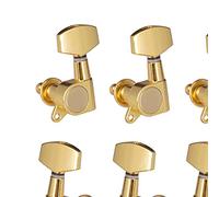 ALFAAL 6pcs Sigillate Guitar String Pyers Blocking Sintonizzatori 3l3r. Tuning Pegs String Tiners Chitarra Acustica Elettrica (Color : Gold)
