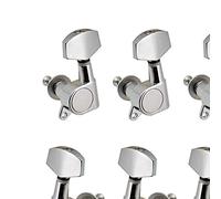 ALFAAL 6pcs Sigillate Guitar String Pyers Blocking Sintonizzatori 3l3r. Tuning Pegs String Tiners Chitarra Acustica Elettrica (Color : Silver)