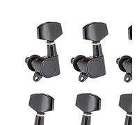 ALFAAL 6pcs Sigillate Guitar String Pyers Blocking Sintonizzatori 3l3r. Tuning Pegs String Tiners Chitarra Acustica Elettrica (Color : Black)