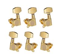 ALFAAL 6pcs Sigillato Guitar String Pnes Blocking Sintonizzatori Di Chitarra Per Chitarra Acustica Elettrica Tuner MACCHINE MACCHINE (Color : Golden)