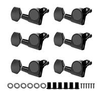 ALFAAL 6R Guitar Machine Heads Electric/Acustic Tuning 6 Inline Pegs Tuner String String Wires Keys Guitar Neck Pegs