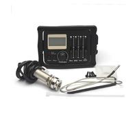 ALFAAL 8 Pezzi Pickup Piezoelettrico per Chitarra Acustica A 3 Bande con Microfono Sintonizzatore per Chitarra Folk Sistema EQ Equalizzatore per Chitarra in Legno