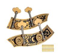 ALFAAL Abbaviato Double Bass Dual Tuning Tuner Tuner Tester Machine Testa 2 Sinistra 2 Destra Per 4/4 3/4 Accessori Per Violino Doppio Basso
