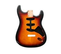 ALFAAL Accessori per Chitarra Elettrica Doppia in Ontano ST Corpo per Chitarra Elettrica Brillante Color Tramonto in Ontano Semilavorato SSS