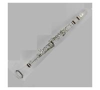 ALFAAL Acrilico Trasparente BB 17 Chiavi Clarinetti in Argento Placcato Argento Clarinetti (Color : Silver Plated Keys)