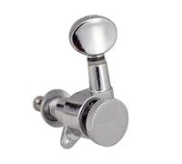 ALFAAL Argento Metallo Per Chitarra Elettrica Tuning Pegs Machine Teste Types 6L, Facile Da Installare