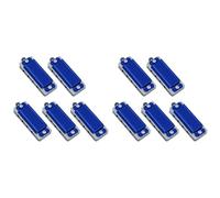 ALFAAL Armonica in Do Collana con Ciondolo per Armonica Mini da 10 Pezzi 4 Fori 8 Toni Portatile per Principianti(10PCS Blue)