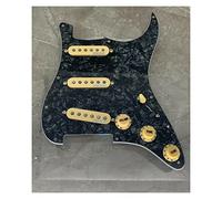 ALFAAL Battipenna Chitarra Caricato PickGuard Colour Completo Nero per for Strat