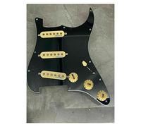 ALFAAL Battipenna Chitarra Caricato Pickguard Completo Colore Nero per for Strat