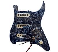 ALFAAL Battipenna Chitarra Caricato Pickguard precablato Tri- Pearl Accessori per Strumenti caricati 1 Set di Imbracatura Saldatura