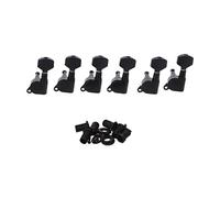 ALFAAL Black Inline Guitar String String Tuning Pegs Sintonizzatore Machine Testa 6 String