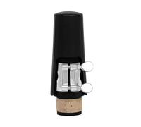 ALFAAL Bocchino per Clarinetto con Cappuccio in Plastica Legatura in Metallo Bocchini per Clarinetto Si Bemolle Nero per Clarinetto per Principianti