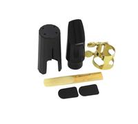 ALFAAL Bocchino per Sassofono Soprano Sax Tappo in Plastica Fibbia in Metallo Bocchino per Ance Toppe Cuscini Cuscini Accessori per Strumenti