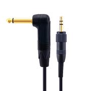 ALFAAL Cavo per strumenti da 3,5 mm con chiusura a vite stereo a 1/4 6,35 mm per chitarra e basso cavi per strumenti (colore: 2 m)