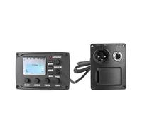 ALFAAL Chitarra Acustica EQ A 4 Bande Equalizzatore Tono E Volume Amplificatore Preamplificatore Pickup Piezoelettrico Display Accessori per Chitarra