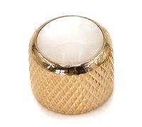 ALFAAL Chitarra Elettrica Bass Potenziometro Manopola Cappuccio Elettronico Cap Electronic Gold Silver Cap Volume Tone Metal Knob (Color : 2)