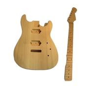 ALFAAL Chitarra Elettrica Fai-da-Te Incompiuta con Manico E Corpo della Chitarra