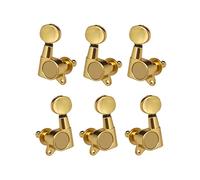 ALFAAL Chrome Guitar String String Tuning Pegs Tuning Machine Machine Test Tuning Tasti ovali (Color : Gold 3 Right 3 Left)