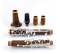 ALFAAL Clarinetto Professionale in Legno Guatamalasense BB Placcato Argento 19 Tasti SIB KLARNET Clarinetti