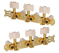 ALFAAL Classical Guitar String Tiners Keys Machine Teste Tuning Pegs 1 Left 2 Destra Con Le Viti Di Montaggio Dorate