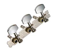 ALFAAL Classical Guitar String Tiners Keys Trittico Macchina Teste Testine Tuning Pegs 1 Sinistra 2 Destra Con Viti Di Montaggio Argento