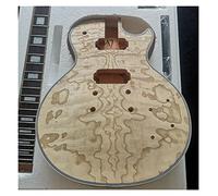 ALFAAL Corpo Chitarra Chitarra Elettrica Impiallacciata in Acero Fiammato + Tastiera in Palissandro con Manico in Mogano Okoume Kit Chitarra Fai da Te (Color : 02)