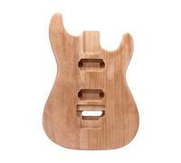 ALFAAL Corpo della Chitarra Elettrica Semilavorato A Doppio Scuotimento Modifica della Chitarra in Legno Ogu Accessori per Strumenti per Chitarra Assemblaggio Fai-da-Te