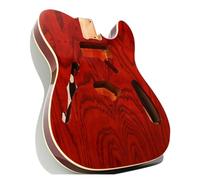 ALFAAL Corpo per Chitarra Elettrica Collezione Luxury 2 Pezzi in Ontano con Foro F Semi Cavo
