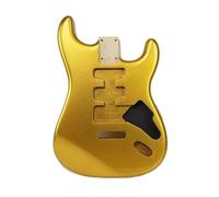 ALFAAL Corpo per Chitarra Elettrica ST, Legno di Ontano Dorato per Dimensioni Standard
