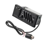 ALFAAL Equalizzatore per Chitarra Acustica A 4 Bande Amplificatore Preamplificatore per Chitarra Acustica Pickup Piezoelettrico Uscita 6,5 mm di 5 Pezzi