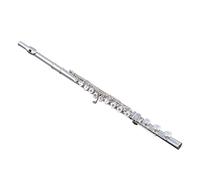 ALFAAL Flauto Strumento Strumento per Flauto con Foro di Apertura per Principianti Chiave Francese copritastiera Intagliato a 17 Fori Coda B