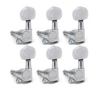 ALFAAL Forma Ovale Cromata A Sinistra E Destra Per Chitarra Per Chitarra Tuning Pegs Keys Sintonizzatore Macchina Per Chitarra Elettrica (Color : 6L)