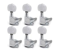 ALFAAL Forma Ovale Cromata A Sinistra E Destra Per Chitarra Per Chitarra Tuning Pegs Keys Sintonizzatore Macchina Per Chitarra Elettrica (Color : 6R)