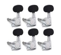 ALFAAL Forma Ovale In Legno Sinistro E Destro Manuale Per Chitarra Sintonizzazione A Peg Tasto Sintonizzatore Macchina Per Chitarra Elettrica Acustica Cromata (Color : 6L)