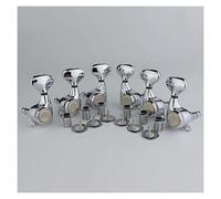 ALFAAL Guitar Machine Heads 1:21 Sintonizzatori Di Bloccaggio Posteriore Sintonizzazione Per Chitarra Sintonizzatori Per Chitarre Elettriche Chrome
