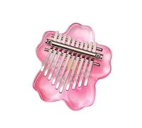 ALFAAL Kalimba 17 Tasti 10 Tasti Kalimba Mini Tastiera Musicale in Acrilico Trasparente Kalimba Strumento Blossoms Kalimbas Piano(C)