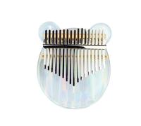 ALFAAL Kalimba 17 Tasti 17 Tasti Kalimba Acrilico Thumb Piano Trasparente Strumento Xilofono per Principianti
