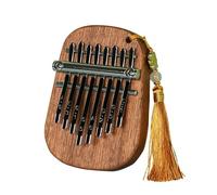 ALFAAL Kalimba 17 Tasti Kalimba da Allenamento A 8 Tasti Kalimba Compatta in Legno con Martelletti di Accordatura Pianoforte Vintage per Principianti(B)