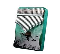 ALFAAL Kalimba 17 Tasti Kalimba Thumb 21 Tone Portatile Principianti Professionale Thumb Piano Mini Tastiera Musicale Strumenti(E)
