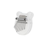 ALFAAL Kalimba 17 Tasti Kalimba Thumb Piano 8/17 Tasti Acrilico Trasparente Arcobaleno Orsetto Forma Finger Piano Strumento Musicale(A8)