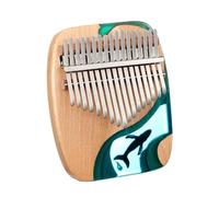 ALFAAL Kalimba 17 Tasti Pianoforte A Pollice 17 21 Tasti Kalimba Strumento Musicale in Legno di Faggio Resina Xilofono in Legno Massello(A17)