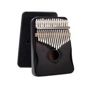 ALFAAL Kalimba 17 Tasti Pianoforte A Pollice Kalimba A 17 Tasti Strumento Professionale con Corpo in Legno Kalimba(Black)