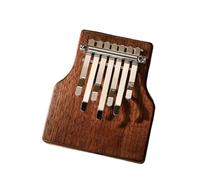 ALFAAL Kalimba 17 Tasti Pianoforte A Pollice Kalimba A 7 Tasti Impiallacciatura Completa in Noce Nero Massello Strumento A Tastiera per Principianti