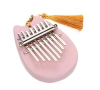 ALFAAL Kalimba 17 Tasti Pianoforte A Pollice Medio A Otto Toni Kalimba Strumento Musicale Mini Tastiera Arpa per Dita in Acrilico Massiccio in Acciaio