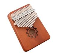ALFAAL Kalimba Professionale Pianoforte da Pollice a 17 Toni con Scala cromatica a Colori retrò Kalimba Kalimba Pianoforte da Dito per Principianti Portatile