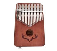 ALFAAL Kalimba Professionale Pianoforte Kalimba a 17 Tasti con Borsa Accordatore a 17 Tasti Giallo/Marrone/Blu per Principianti (Color : 2)