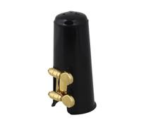 ALFAAL Kit Bocchino per Clarinetto con Legatura/Legatura in Oro/Chiusura A Clip con Cappuccio in Plastica (Color : Gold)