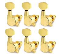 ALFAAL Locking Guitar String String Tuning Pegs Macchina Sigillata Teste Di Sintonizzazione Tuning Tasti 6 In Linea Per Chitarra Elettrica A Mano Destra