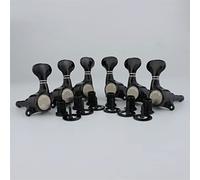 ALFAAL Macchina per chitarra Testa di bloccaggio String String Tuning Sintonizzatori di Pegs per chitarre elettriche Nero (Color : 3R3L)