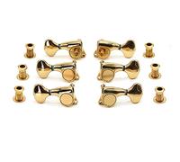ALFAAL Manopola Per Chitarra Acustica Elettrica Per Chitarra Acustica Completamente Recintata Con Bobina A Farfalla A Farfalla Twisting Maniglia 1:21 (Color : Gold)